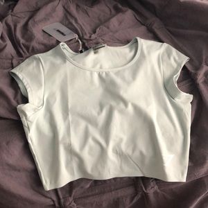 Gymshark crop top (mint green)(never worn)